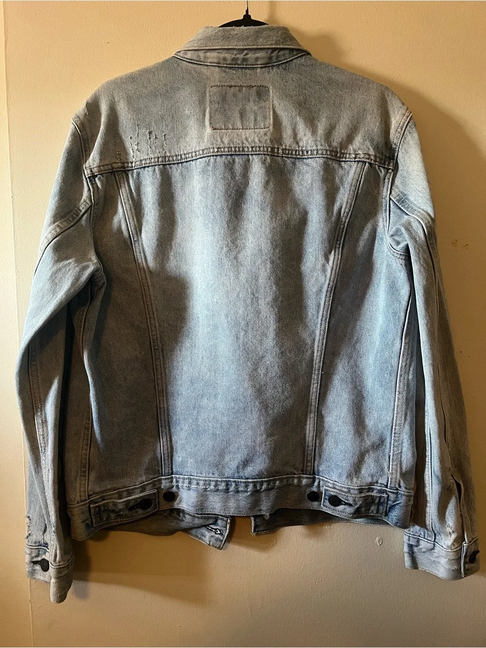 Levi's Light Wash Distressed Denim Jacket - Men's - Picture 3 of 3